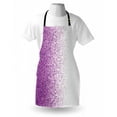thumbnail image 3 of Magenta Apron Computer Art Style Tile Mosaic Squared Complex Pixel Party Mix Artistic Concept, Unisex Kitchen Bib Apron with Adjustable Neck for Cooking Baking Gardening, Purple White, by Ambesonne, 3 of 3