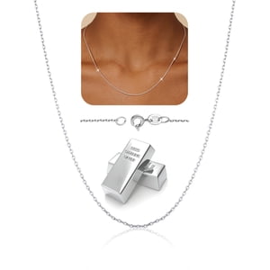 Prosteel Hypoallergenic 925 Sterling Silver Chain Necklace