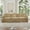 Light Coffee, variant on Elegant Mid Century Large 3 Seater Sofa with Removable Ruffled Skirts and Flared Arms, Comfy Chenille Fabric Couch with Spindle Legs for Living Room, Green