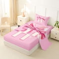 thumbnail image 2 of Erosebridal Letter H Monogrammed Twin Sheet Sets,Pink Girly Bowknot Princess Bedding For Bows Lover 3pcs, 2 of 6