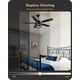 thumbnail image 3 of Ventilador de Techo EDISHINE 42" Negro con Control Remoto Regulable 120V, 3 of 9