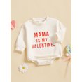thumbnail image 6 of Michellecmm Baby Boy Valentine's Day Romper Casual Letter Print Long Sleeve Jumpsuit for Infant Toddler Cute Outfit, 6 of 9