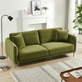 thumbnail image 4 of Donaldson Mid Century Modern Living Room Olive Green Velvet Sofa, 4 of 7