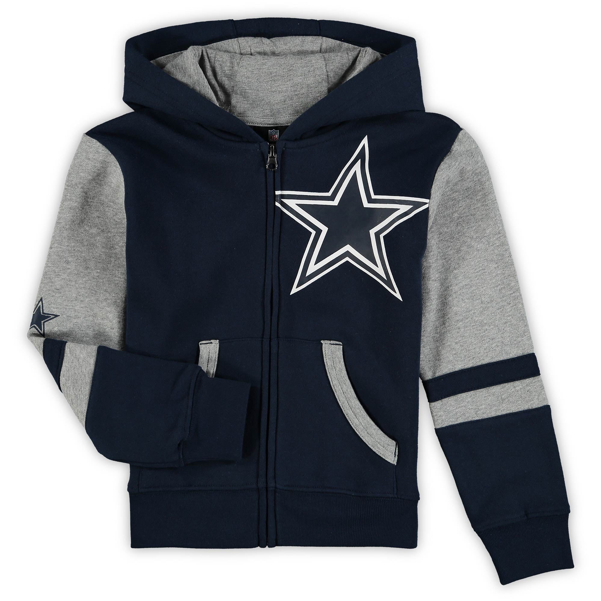 Dallas Cowboys Boys Stadium Toddler Full Zip Fleece Hoodie