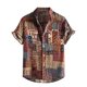 thumbnail image 1 of Camisas Para Hombre Cárdigan Hawaiano de Manga Corta Para La Playa Camisa Con Cuello Alto Impreso Camisas Casuales Con Botones Hacia Abajo Odeerbi ODB124779, 1 of 7