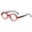Red, variant on Womens Gray Small Round Presbyopic Glasses Men Fashion Trendy Personalized Reading Glasses Spring Hinge Readers +1.50