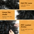 thumbnail image 5 of Costway 8 FT Halloween Tree with 860 Branch Tips Frosted Pine Needles 450 White LED Lights, 5 of 10