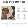 thumbnail image 5 of SHANXI Brown Gold Farmhouse Decorations Throw Pillow Covers Boho Leaves Tropical Outdoor Decorative Linen Cushion Case for Couch Sofa Home 24x24in, 5 of 5