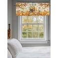thumbnail image 3 of It's Fall Yall Valances for Windows Thanksgiving Gnome Pumpkin Leaf Linen Texture Rod Pocket Curtains Valance Short Window Treatment Drapes for Living Room, Bedroom Bathroom 56"&nbsp;W x 16" L, 3 of 5