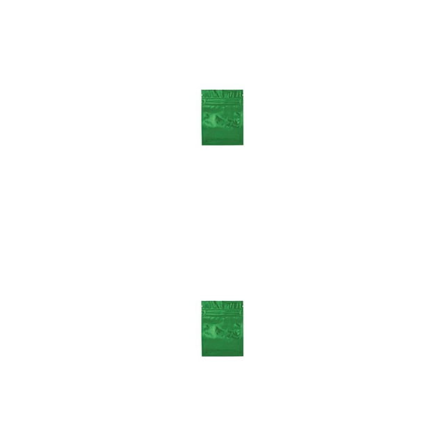 Billuyoard Paquete de 100 piezas Bolsa de papel de aluminio Contenedores de muestra Bolsas de paquete Ziplock con accesorio de envoltura de color brillante Verde 7.5 x 10 cm 2piezas Billuyoard CBP321605