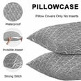 thumbnail image 4 of Black White Outdoor Pillow Covers 16x16 Inch Throw Pillow Covers Set of 2 Waterproof Decorative Pillow Cases Modern Abstract Art Farmhouse Cushion Covers for Patio Furniture Garden Couch Sofa, 4 of 8