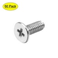 thumbnail image 1 of Uxcell M2x5mm Tornillo de computadora sujetador tono plateado cabeza de tornillo de 3.8mm de diámetro 50 paquetes, 1 of 5