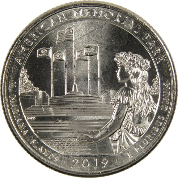 2019 P American Memorial Park National Park Quarter Uncirculated Clad