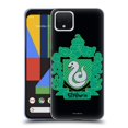 thumbnail image 1 of Head Case Designs Officially Licensed Harry Potter Deathly Hallows I Slytherin Crest Soft Gel Case Compatible with Google Pixel 4, 1 of 7
