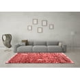 thumbnail image 3 of Ahgly Company Indoor Square Abstract Red Contemporary Area Rugs, 3' Square, 3 of 4