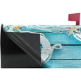 thumbnail image 4 of Nautical Marine Starfish On Turquoise Wooden Plank Magnetic Mailbox Cover MailWraps Garden Yard Home Decor for Outside Standard Size-18"x 20.8", 4 of 5