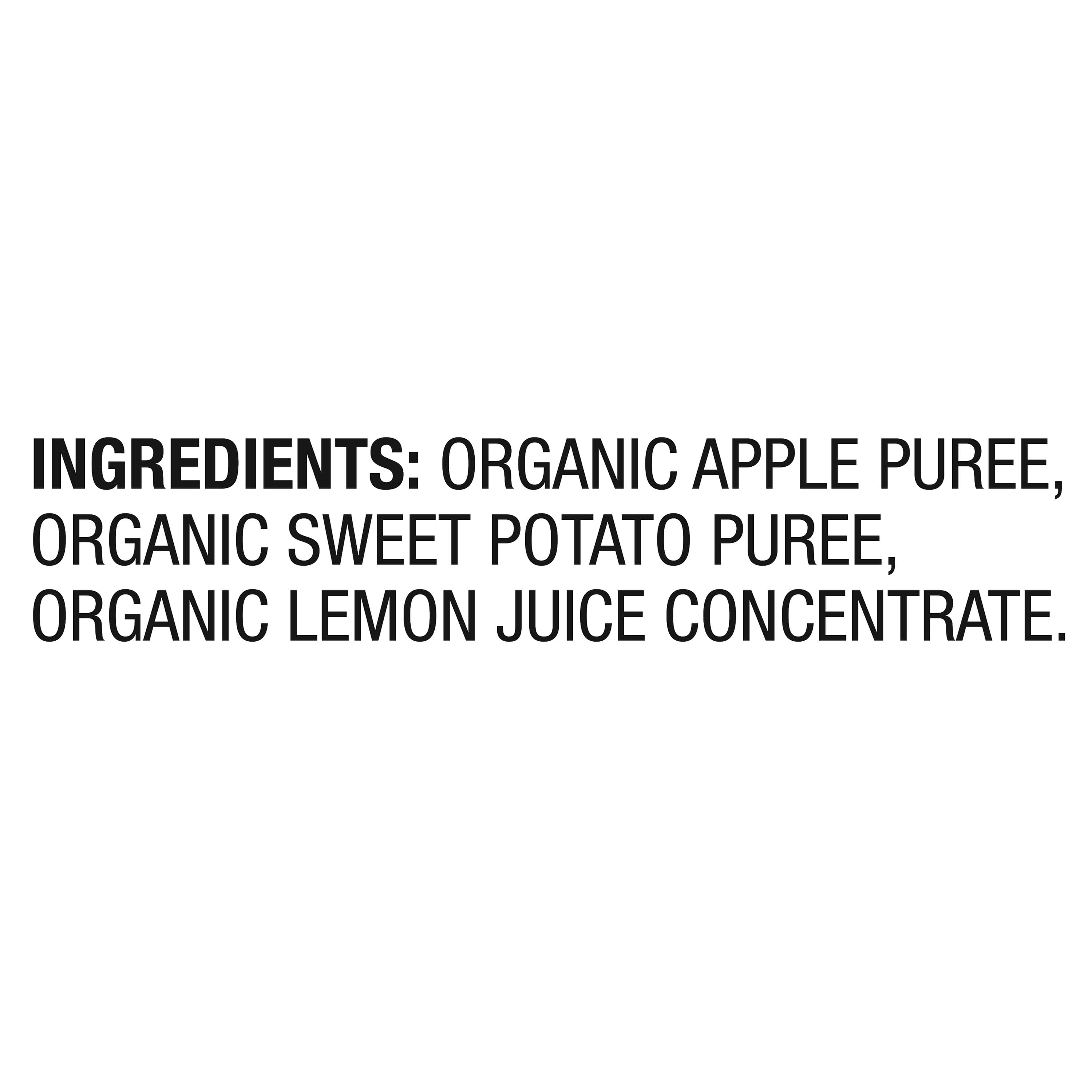 (6 pack) Parent's Choice Organic Stage 2 Baby Food Apple and Sweet Potato Puree, 4 oz Pouch