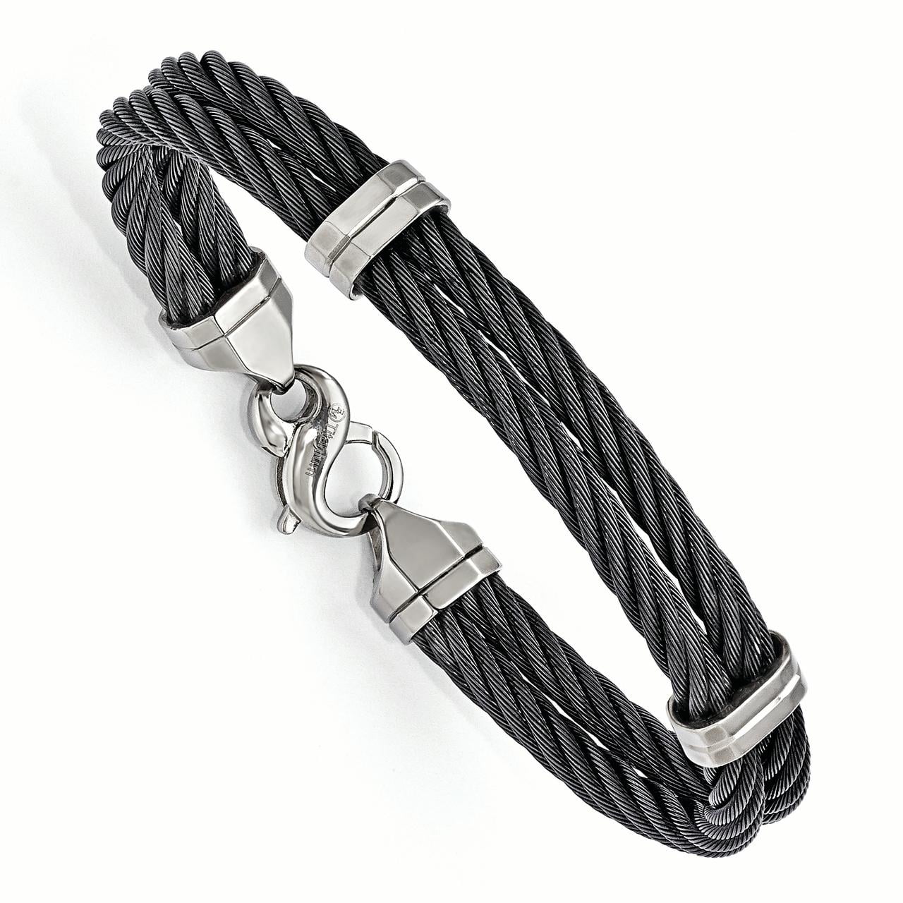 Men's Jewelry and Accessories Edward Mirell Titanium Double Cable