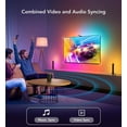 thumbnail image 6 of Govee T1 Pro RGBICWW TV Light Kit With Camera,1080p Color sense Camera, LED TV backlights, and 2 LED RGB light bars, Individual Control of LED Groups,Voice And APP Control,Home Theatre,55-65 Inch TVs, 6 of 7