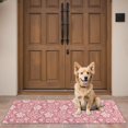 thumbnail image 4 of Pink Pioneer Flower and Paisley Pattern Door Rugs,Washable Non Slip Door Mats Indoor,Decorative Door Mats,Entry Mat Indoor for Entrance,Bedroom,Kitchen,Bathroom,16"x47", 4 of 6