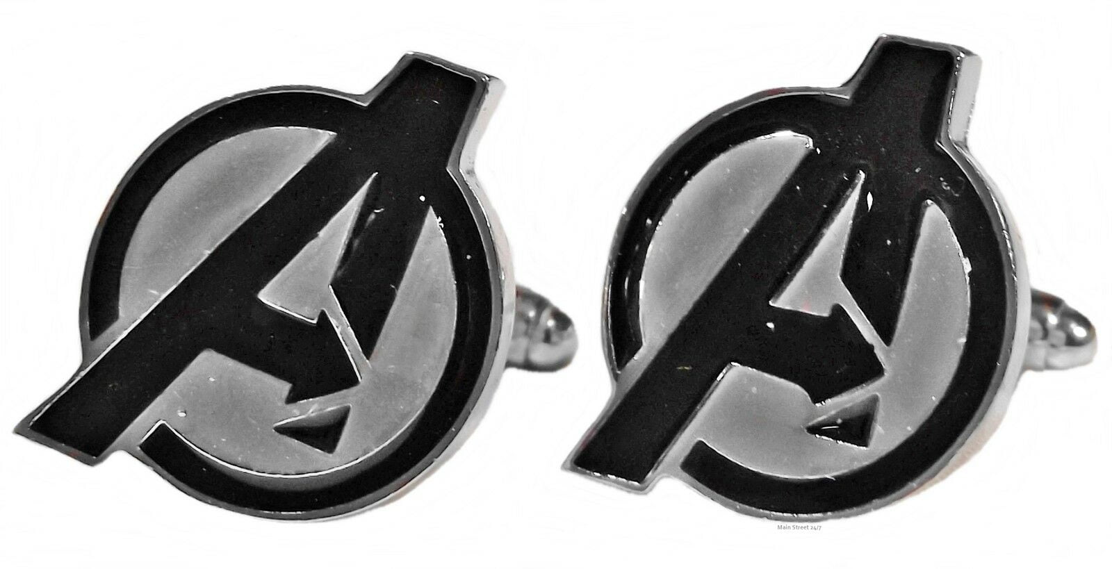 Marvel's The Avengers Logo Silvertone Cufflinks