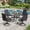 Black Table-Black Chairs, variant on VOXBIN 5 Pieces All Weather Outdoor Patio Dining Set - 40.6" Round Outdoor Table and 4 Patio Swivel Chairs for Lawn Garden