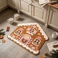 thumbnail image 4 of Christmas Doormat Gingerbread House Christmas Welcome mat, Gingerbread Natural Coir Non-Slip Christmas Doormat Welcome Mat for Front Porch Entryway Outdoor Holiday Home Decor, 4 of 6