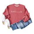 thumbnail image 4 of WEAIXIMIUNG Sweat-Shirt de Maternité pour Femmes, Manches Longues, Col Rond, Pull de Jardinage, Imprimé Lettre, 4 of 4