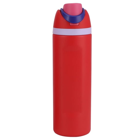 BT Straw Insulated Tumbler 304 Stainless Steel Portable Vacuum Insulated Mug Sports Water Bottle for Outdoor Camping Sports,Red 24OZ