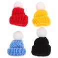 thumbnail image 1 of 4Pcs Mini Knitting Hats Mini House Hat Decors Small Doll Hats Decorative Mini Hats, 1 of 8