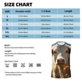thumbnail image 6 of Xecao Daisy Meadow Cow Print Men's Tank Top: Sleek Sleeveless Tee for Casual Sports and Beach Occasions-XX-Large, 6 of 7