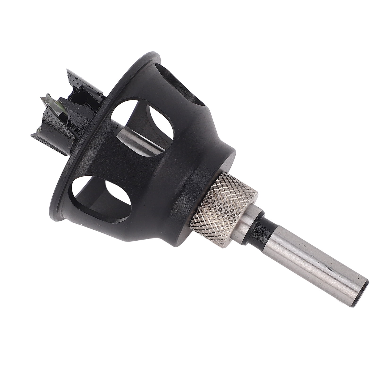 Riousery Vertical Hole Locator Aluminum Alloy Straight Hole Drilling Guide Doweling Jig For Woodworking Crafting 20mm / 0.78 inches Short Drill Bit Tool