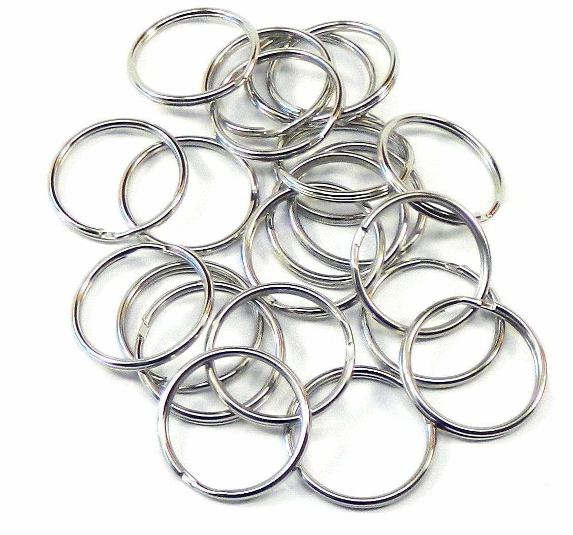 95 Light Weight Promotional Key Split Rings Size Nickel Plated Steel (1