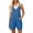 Blue, variant on Button Down Rompers for Women Casual Shorts Trendy Vacation Loose Sleeveless Beach Romper Jumpsuits with Pockets