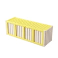 thumbnail image 2 of Caja de almacenamiento para tarjetas coleccionables con 4 ventanas de exhibición, organizador multifuncional, estuche para encimera, cumpleaños y día Amarillo, 2 of 8