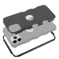 thumbnail image 5 of Apple iPhone 11 PRO Phone Case Hybrid Armor HOLSTER [Three Layers] Kickstand [Carrying Belt Swivel Clip] Drop-Proof Rubber Silicone TPU Rugged Protective BLACK GRAY Cover for Apple iPhone 11 Pro, 5 of 7