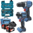 thumbnail image 1 of Llave Impacto + Rotomartillo Dc + 2 Bat 4.0Ah + Dados Makita, 1 of 10