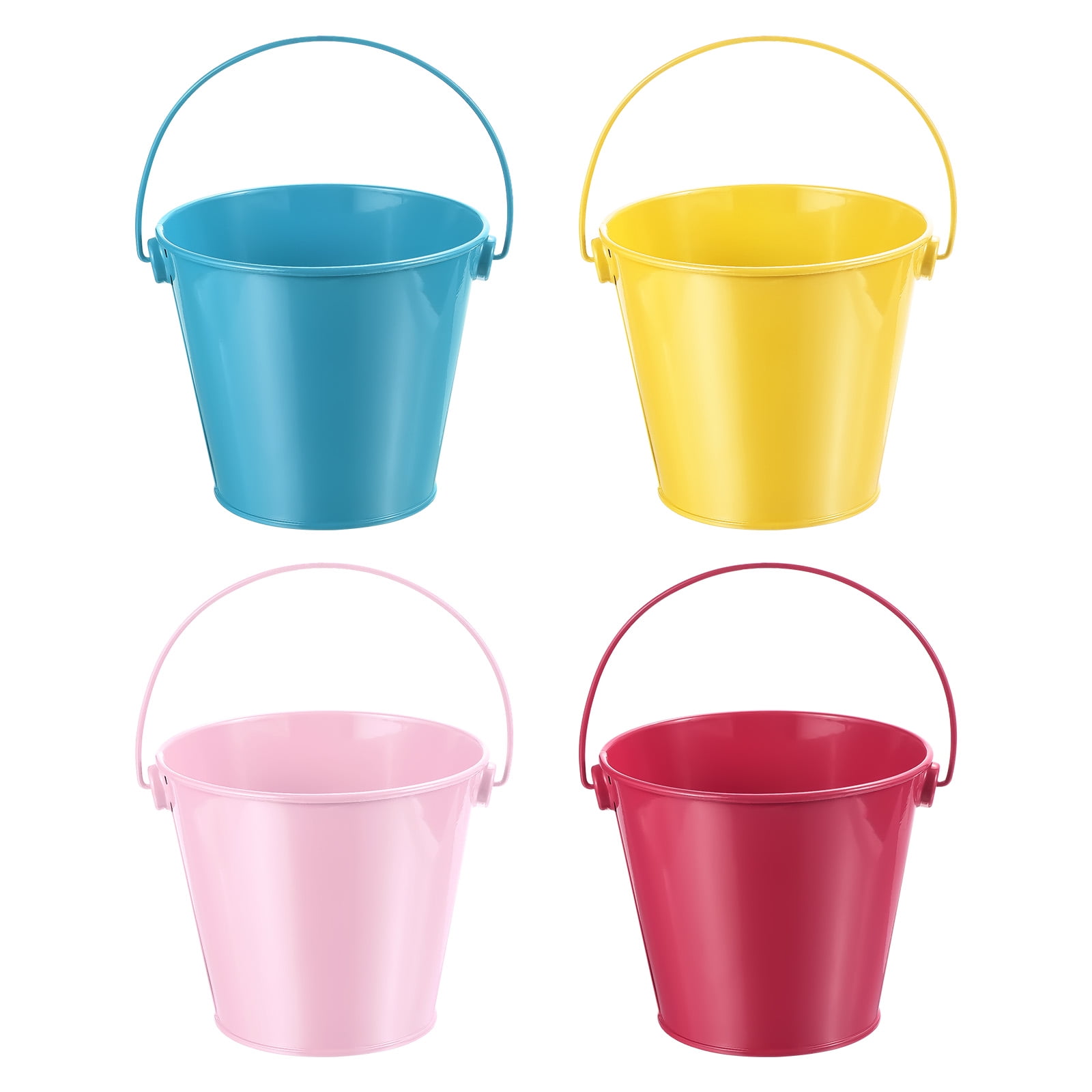 4.7 Inch Colored Metal Buckets Pencil Holder Buckets Metal Planter