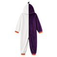 thumbnail image 6 of Weebloom Halloween Kids Pumpkin Hooded Onesie Pajamas Flannel Adorable Romper For Funny Cozy Jumpsuit Role Play Outfit Pjs Loungewear For Boys Girls Dark Purple 4-5 Years, 6 of 6