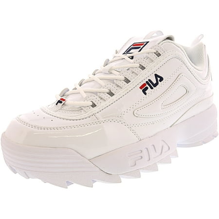Fila Women's Disruptor Ii Premium Patent White / Navy Red Ankle-High ...