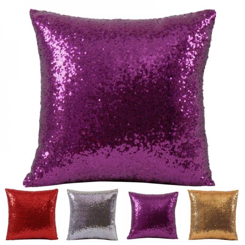 Big Clearance Glitter Pillow Reversible Sequins Pillow Cover Creative Mermaid Pillowcase Flip Sequins Throw Pillow Couch Color Changing Decor Cushion