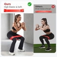 thumbnail image 5 of Resistance Bands for Working Out, Exercise Bands for Fitness, Stretching, Yoga, and Strength Training, Indoor & Outdoor Workout Bands for Women, Men, 5 Resistance Levels, 5 of 8