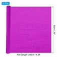 thumbnail image 2 of Unique Bargains 8.2ft Crepe Paper Roll, 2 Roll 20' Width Paper Streamer Sheet for Craft Flower Making Decoration, Rose Red, 2 of 4