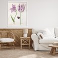 thumbnail image 3 of Stupell Industries Victorian Two Tulips Purple Flowers White Framed Giclee Art, 24 x 30, by Jacob Marrel, 3 of 7