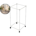 thumbnail image 1 of Dvruxg Floor Pants Rack with Hangers and Wheel, Multi-Functional Trouser Display Stand, Space Saving Closet Organizer Cart for Home(White), 1 of 5