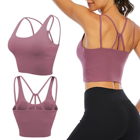 

Women s Chest Pads Vests Yoga Bras No Steel Ring Sling Tops Underwear