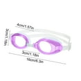 thumbnail image 3 of Uandlove Unisex Anti-Fog High Definition Swim Goggles - Waterproof for Farsighted Adults, Polycarbonate Lens Soft Silicone Strap, Professional Training Purple Lightweight 80g 1PC, 3 of 6