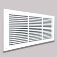 thumbnail image 6 of Prima Decorative Hardware, Air Return Grille, Vent Cover, 8" x 24", Cast Aluminum, 2 Pack, White, 6 of 10
