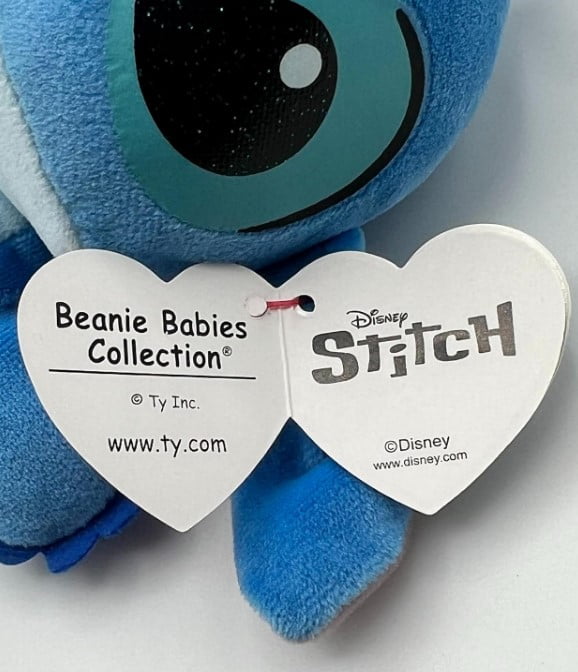 TY Beanie Babies Disney Stitch & Angel  6" Soft Body Bundle