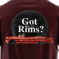 thumbnail image 4 of Rollin Hard men's Got Rims Lowrider white classic fit front and back print graphic tee shirt, 4 of 5